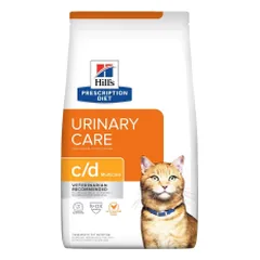 Hills Prescription Diet Urinary Care c/d Multicare Chicken sausas maistas katėms, sveikiems šlapimo takams palaikyti, 0,4 kg