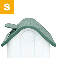 HAFENBANDE plastikinė šunų būda Cottage, Vidutiniams 11–25 kg — 4 nuotrauka