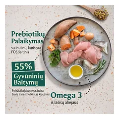 Šalto spaudimo šuniukų maistas su kalakutiena – Tribal Fresh Pressed Puppy Turkey, 2,5 kg — 2 nuotrauka