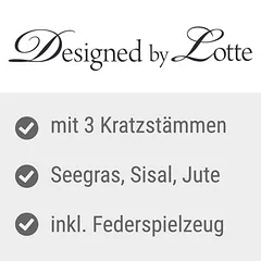 Designed by Lotte medinis draskymo stulpas Willa, natūrali — 3 nuotrauka