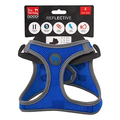 Dog Fantasy Harness Puppy Reflective S dydžio petnešos šuniukams, reguliuojamos, mėlynos, 36-41 cm — 3 nuotrauka