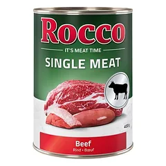 Rocco Single Meat drėgnas maistas šunims 6 x 400 g / 800 g, 400 - 499 g — 4 nuotrauka