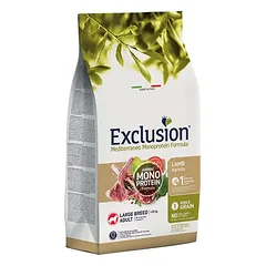 Exclusion Mono Protein Mediterraneo sausas pašaras didelių veislių šunims su ėriena, L, 12 kg