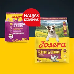 Josera Mini Salmon+Chicken sausas pašaras mažų veislių šunims su lašiša ir vištiena, 10 kg — 4 nuotrauka