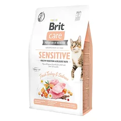 Brit Care Cat GF Sensitive Healthy Digestion&Delicate Taste sausas maistas katėms 2 kg