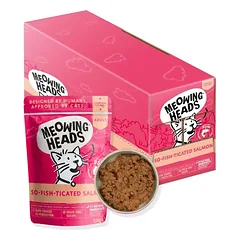 MEOWING HEADS So-Fish-Ticated Salmon Konservai Katėms (Lašiša/Vištiena/Jautiena) 100g*10vnt.
