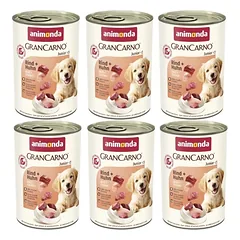 ANIMONDA GranCarno Junior skonis: jautiena + vištiena 6x400g 