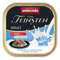 Animonda Vom Feinsten Adult Milkies in Sauce ekonominė pakuotė, drėgnas maistas katėms 64 x 100 g — 4 nuotrauka