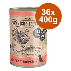 Wiejska Zagroda Dog drėgnas maistas šunims, ekonominė pakuotė 36 x 400 g