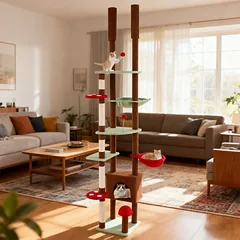 Kačių draskyklė rudas 277cm — 3 nuotrauka