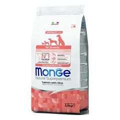 Monge Dry Dog Spec. Line - All Breeds Puppy Salmon & rice 2,5kg parduotuvėje e-zoo.lt