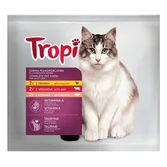 Konservuotas kačių pašaras TROPI 6x100g