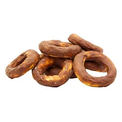 Bubu Pets rawhide ring with duck 500g – buivolo oda apvynioti antienos mėsos žiedai, 10cm — 2 nuotrauka