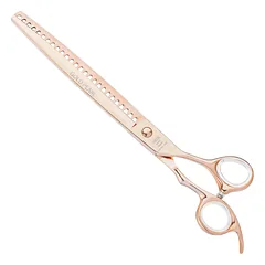 Geib Gold Pearl Chunker 8.5 - vienpusės retinimo žirklės, 26 dantys, elegantiškos auksinės spalvos, Złoty / 8,5" — 2 nuotrauka