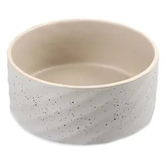 Duvo+ Hunde-Futternapf Stone wavy dune grau-grün