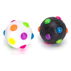 Nobleza LED disko kamuoliukas D6 cm juodas/baltas