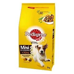 PEDIGREE Adult 2kg (mažų veislių) - sausas maistas šunims su vištiena ir daržovėmis