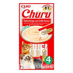 Churu Cat tunas ir krabai 56g skanėstas katėms
