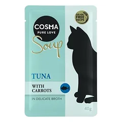 Cosma kombinuotas rinkinys: 24 x 40 g Soup + 3 x Snackie, drėgnas maistas katėms — 4 nuotrauka