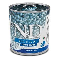 FARMINA N&D OCEAN - DOG Wet Trout&Salmon ADULT 285 g (pak.6)