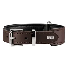 HUNTER Hundehalsband Basic, HUNTER Hundehalsband Basic Größe: M-L, Farbe: braun/schwarz, Halsumfang: 46 - 53 cm, Breite: 3,9 cm parduotuvėje mumbo.lt