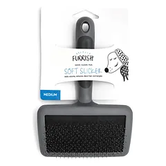 Furrish Soft Slicker šepetys šunims, M–L dydis