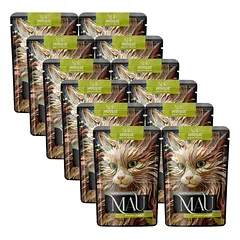 Mau Mus – elniena su uogomis, skirta kastruotam katinui, 12x85 g