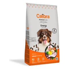 CALIBRA Dog Premium Line Energy sausas maistas aktyviems šunims su vištiena, 12 kg 