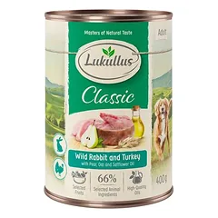 Lukullus Naturkost Adult drėgnas maistas šunims 6 x 400 g — 4 nuotrauka