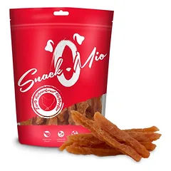 SnackOMio švelnios vištienos krūtinėlės filė juostelės, skanėstai šunims, 50 - 79 g — 2 nuotrauka