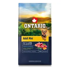 Ontario Adult Mini Lamb and Brown Rice, 6,5 kg, pašaras mažų veislių šunims su ėriena ir rudaisiais ryžiais