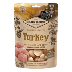Carnilove Dog skanėstas šunims Freeze-dried Raw Turkey Liofilizuotas skanėstas šunims 60g