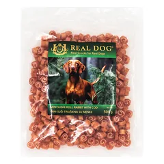 REAL DOG SNACKS mini suši su triušiena ir menke, 500 g