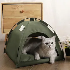 Zoomtopia Tente grotte pour chat et petit chien avec tapis frais