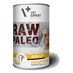 VETEXPERT RAW PALEO Adult turkey 400 g šlapias maistas su kalakutiena