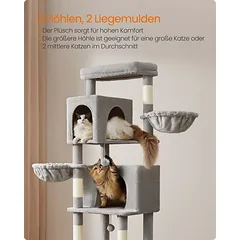 Kačių draskyklė su dviem guoliais ir dviem platformomis 190,7 cm — 4 nuotrauka