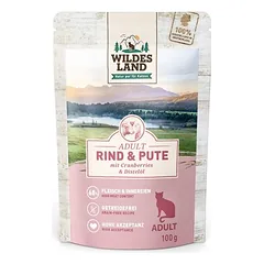 Wildes Land Cat drėgnas maistas katėms 12 x 100 g — 2 nuotrauka