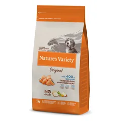 Nature’s Variety Original  maistas šuniukams su lašiša
