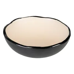 Duvo+ Futternapf Stone Organic schwarz/beige für Katzen