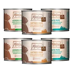 MjAMjAM grynas mėsos skonis, bandomasis rinkinys 6 x 200 g, drėgnas maistas katėms, 200 - 399 g — 2 nuotrauka