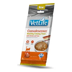 FARMINA VET LIFE CAT CONVALESCENCE - CREAMY TREAT with Chicken&Tuna 4x15g (pak15)