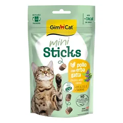 GIMCAT MINI STICKS CHICKEN WITH CATNIP 50 G