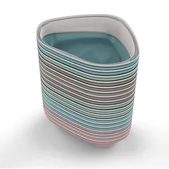 Georplast Shuttle Corner atvira kampinė kačių tualeto dėžutė, įvairių spalvų, 49 x 40 x 17,5 cm — 5 nuotrauka