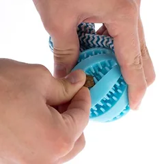 TIAKI virvė su TPR kamuoliuku šunims, L 34 x Ø 6,5 cm — 5 nuotrauka