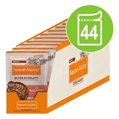 Nature's Variety Bites padaže Adult drėgnas maistas katėms 44 x 85 g