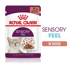 ROYAL CANIN Sensory Feel gravy 48x85 g gabalėliai padaže suaugusioms katėms, skatinantis tekstūros suvokimą