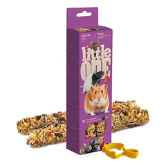 Little one lazdelės žiurkėnams ir kt. graužikams su uogomis, 2×60 g