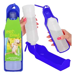 Vandens butelis šunims ir katėms, su girdykla, 250 ml — 4 nuotrauka