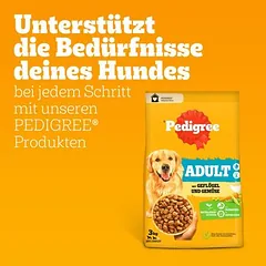 Pedigree Adult su paukštiena ir daržovėmis, sausas maistas šunims, > 10 kg — 5 nuotrauka