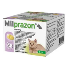 Milprazon 4 mg/10 mg tabletės nuo kirminų mažoms katėms ir kačiukams - Pet24